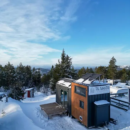Tiny House Pa Liatoppen Vintercamping Minihus Pa Hjul Campeggio *