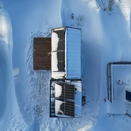 Tiny House Pa Liatoppen Vintercamping Minihus Pa Hjul Campeggio