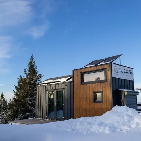 Tiny House Pa Liatoppen Vintercamping Minihus Pa Hjul Campeggio Kongsberg