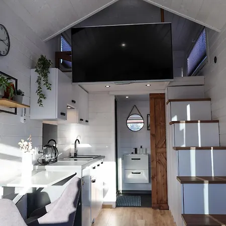 Tiny House Pa Liatoppen Vintercamping Minihus Pa Hjul * Kongsberg